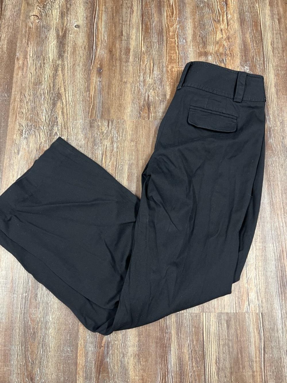 Y2K Ann Taylor black flare low rise pants Size 2